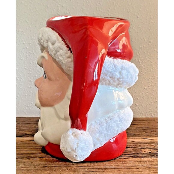 Vintage Winking Santa Claus Christmas Decoration Pitcher MCM Used - Picture 4 of 11
